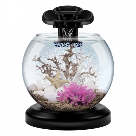 Аквариум круглый  6.8л Tetra Cascade Globe Duo Waterfall  черный