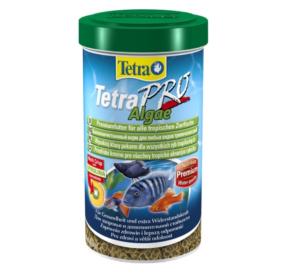 Tetra PRO Algae Multi-Crisps 500 мл - корм для растительноядных рыб (чипсы)