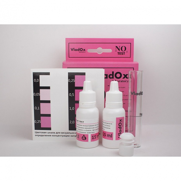 Набор из 7 Тестов VladOx  (gH, kH, pH, NO2, NO3, NH3/4, PO4)