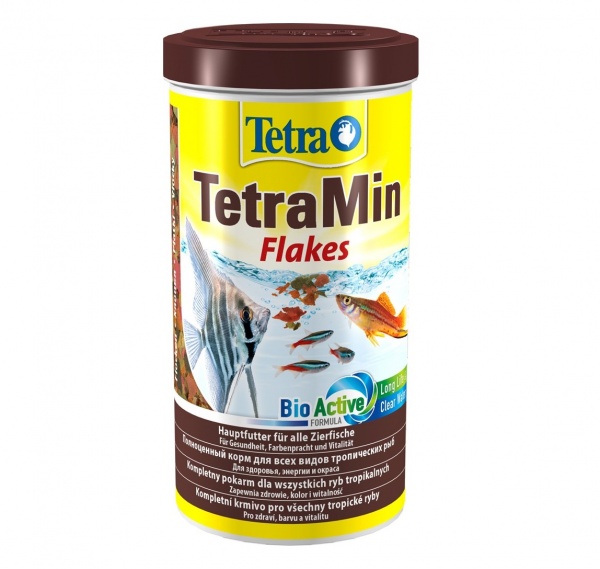 TetraMin Flakes 1л - универсальный корм для рыб (хлопья)