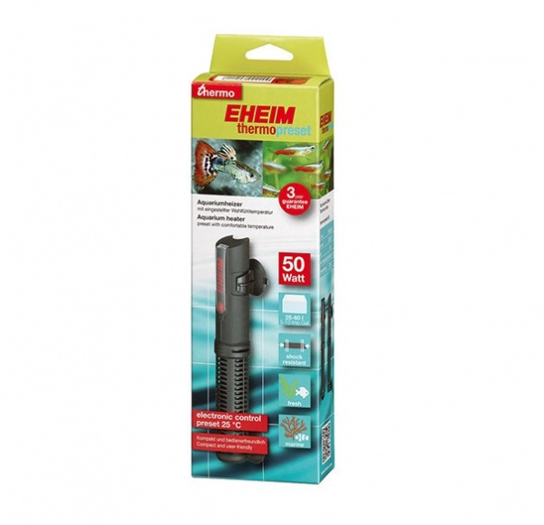 Нагреватель Eheim thermopreset 50 Вт для аквариумов 25-60л