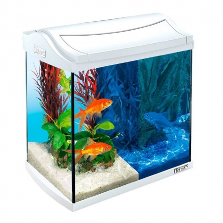 Аквариум прямоугольный с тумбой Tetra Discover Line GoldFish (30 литров) Белый