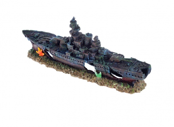 Декорация для аквариума Barbus "Корабль", 50 х 11,5 х 19,5 см 049